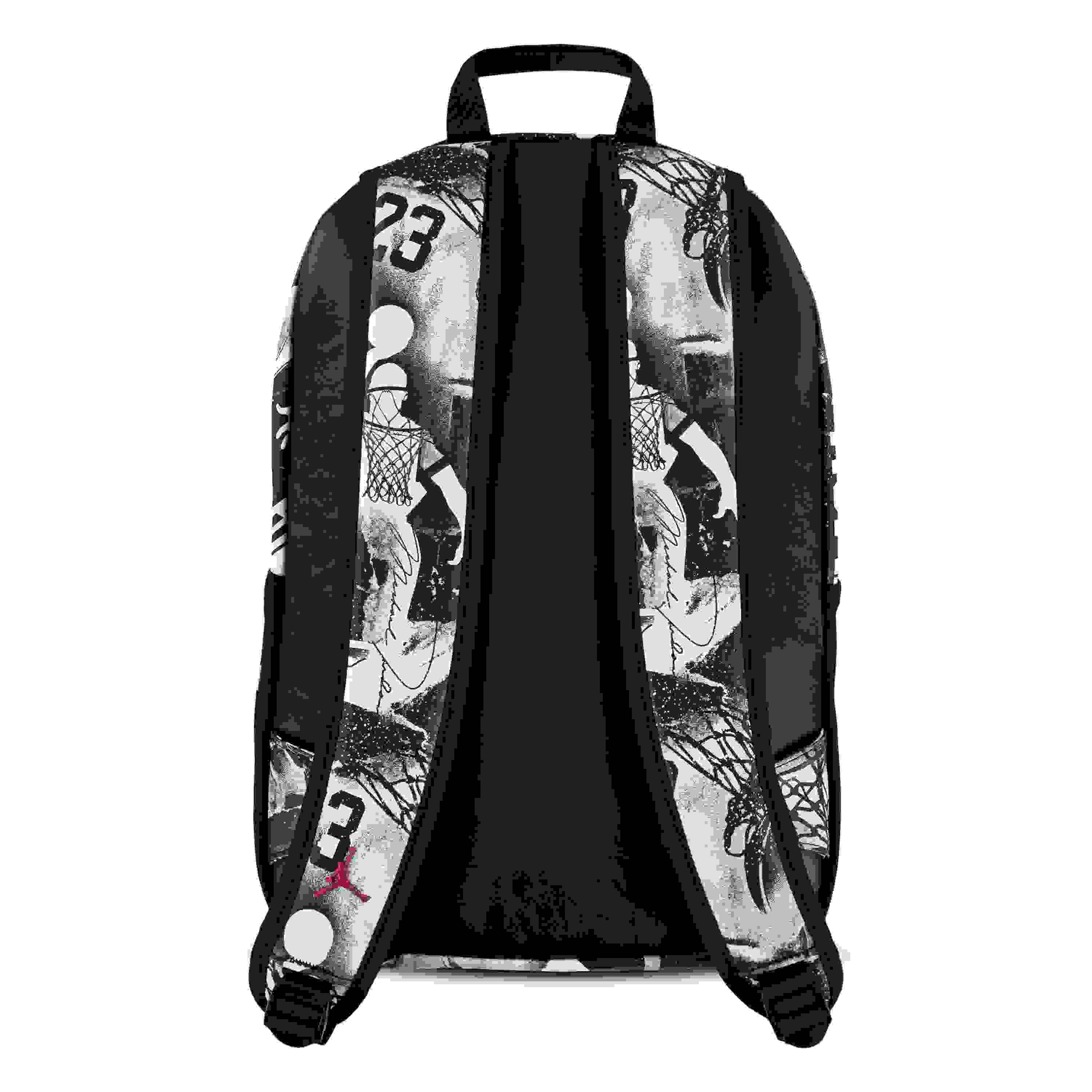 Jordan Borough Printed Black Backpack